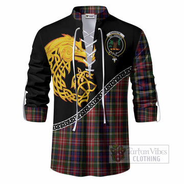 Christie Tartan Crest Ghillie Shirt Legendary Dragon Knot Half Style