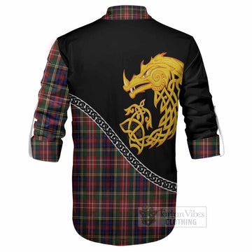 Christie Tartan Crest Ghillie Shirt Legendary Dragon Knot Half Style