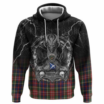 Christie Tartan Crest Hoodie Celtic Odin's Raven Legacy