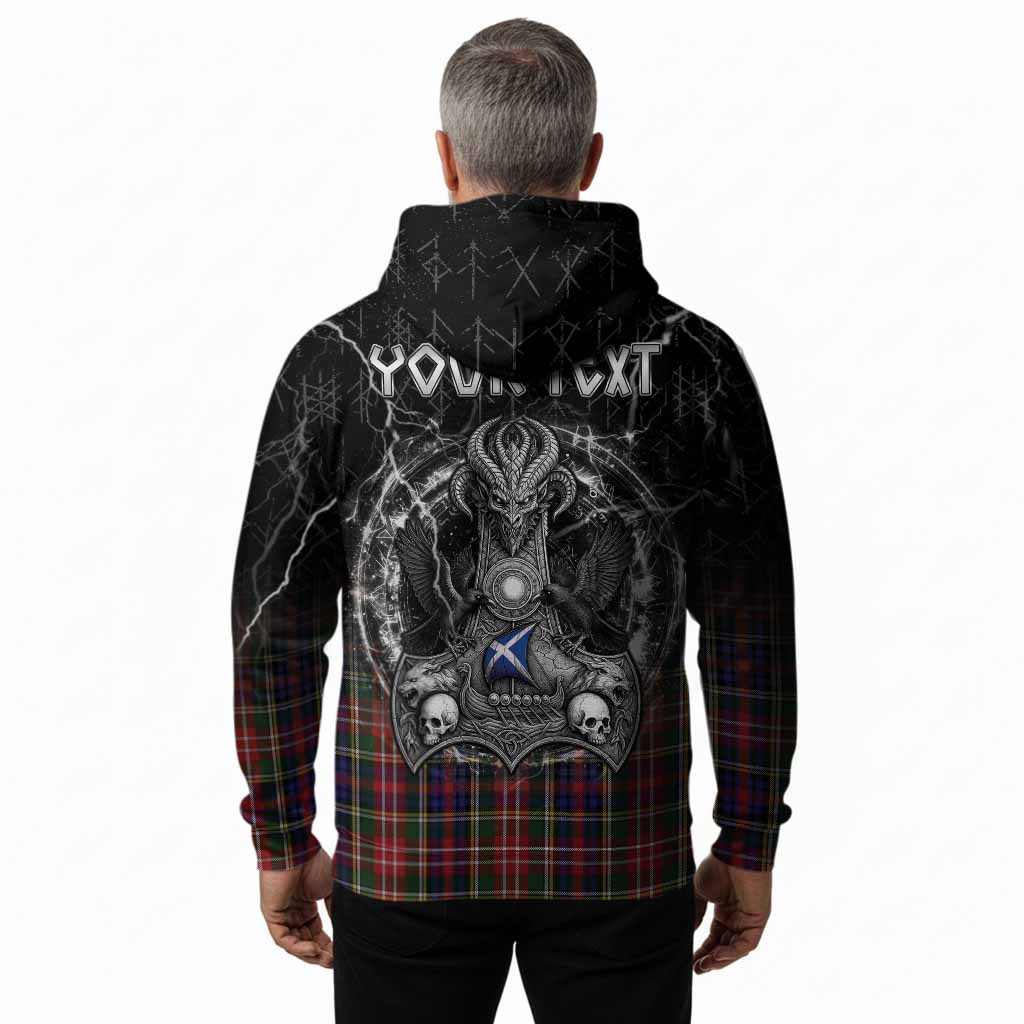 Christie Tartan Crest Hoodie Celtic Odin's Raven Legacy