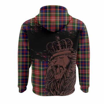 Christie Tartan Crest Hoodie Crowned Lion Heritage Style