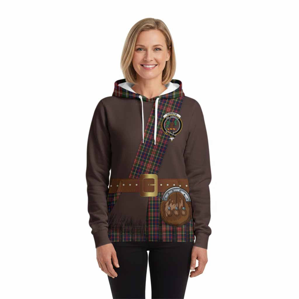Christie Tartan Crest Hoodie Kilt Costume Style