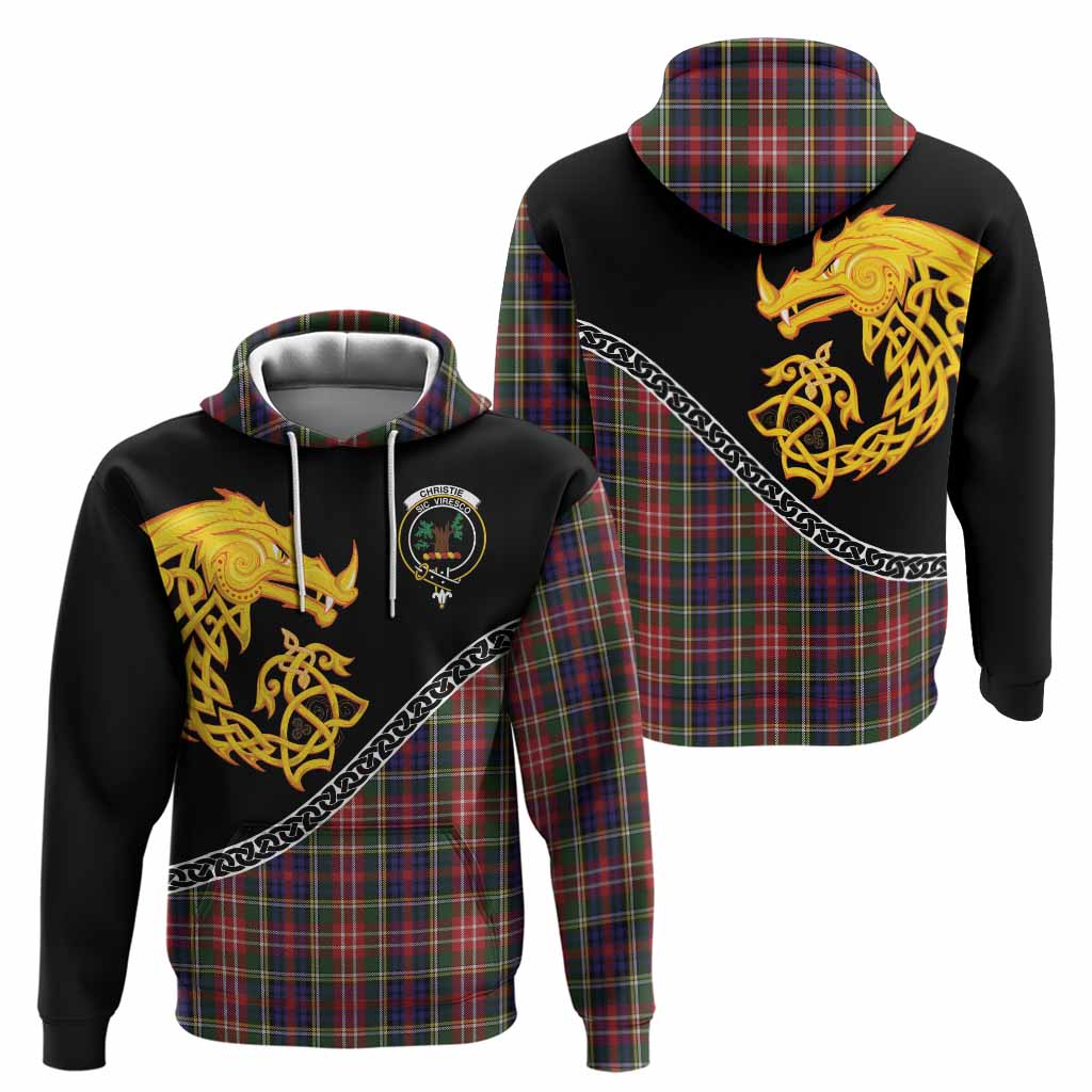 Christie Tartan Crest Hoodie Legendary Dragon Knot Half Style