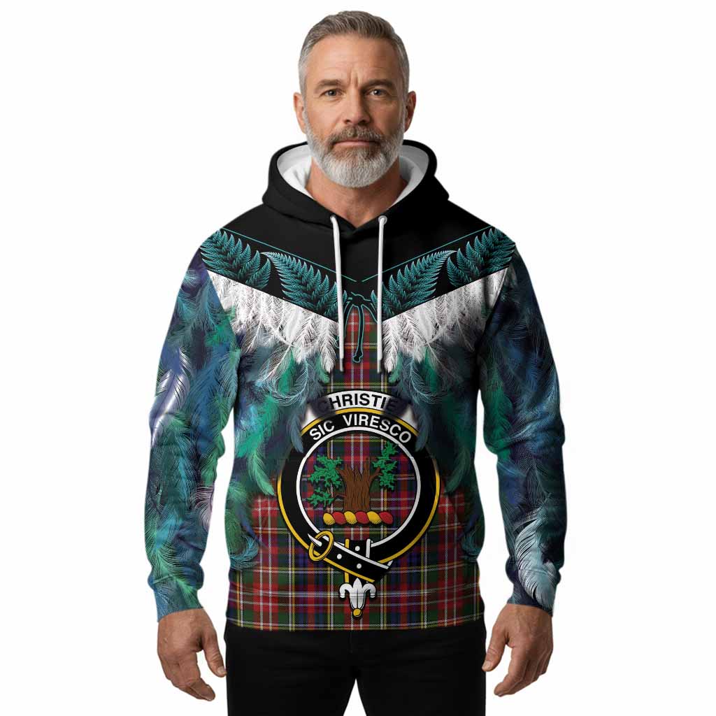 Christie Tartan Crest Hoodie New Zealand Maori Korowai Cloak