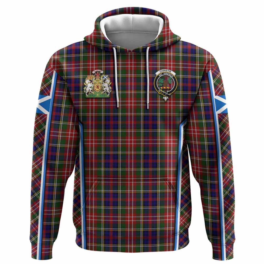Christie Tartan Crest Hoodie Scotland Coat of Arm Flag Style - Tartan Vibes Clothing