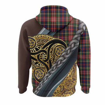 Christie Tartan Crest Hoodie Scottish Triskele Celtic