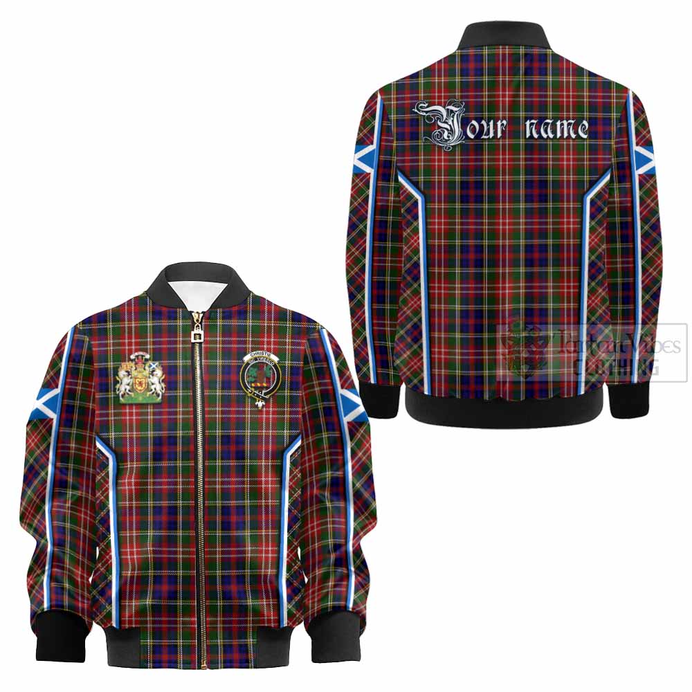 Christie Tartan Crest Kid Bomber Jacket Scotland Coat of Arm Flag Style - Tartan Vibes Clothing