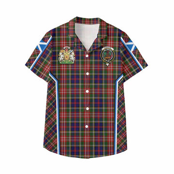 Christie Tartan Crest Kid Hawaiian Shirt Scotland Coat of Arm Flag Style - Tartan Vibes Clothing