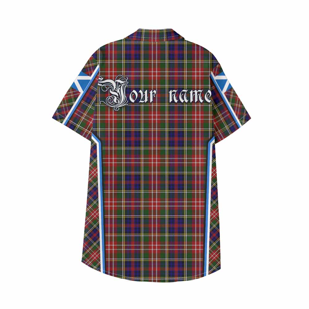 Christie Tartan Crest Kid Hawaiian Shirt Scotland Coat of Arm Flag Style - Tartan Vibes Clothing