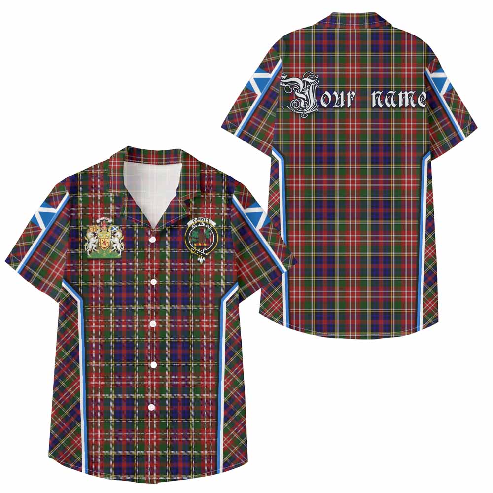 Christie Tartan Crest Kid Hawaiian Shirt Scotland Coat of Arm Flag Style - Tartan Vibes Clothing