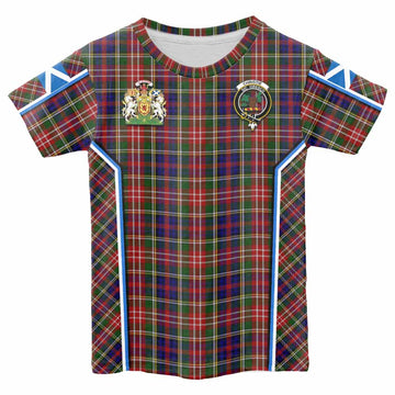 Christie Tartan Crest Kid T-shirt Scotland Coat of Arm Flag Style - Tartan Vibes Clothing