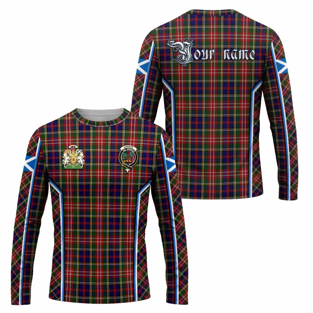 Christie Tartan Crest Long Sleeve T-Shirt Scotland Coat of Arm Flag Style - Tartan Vibes Clothing