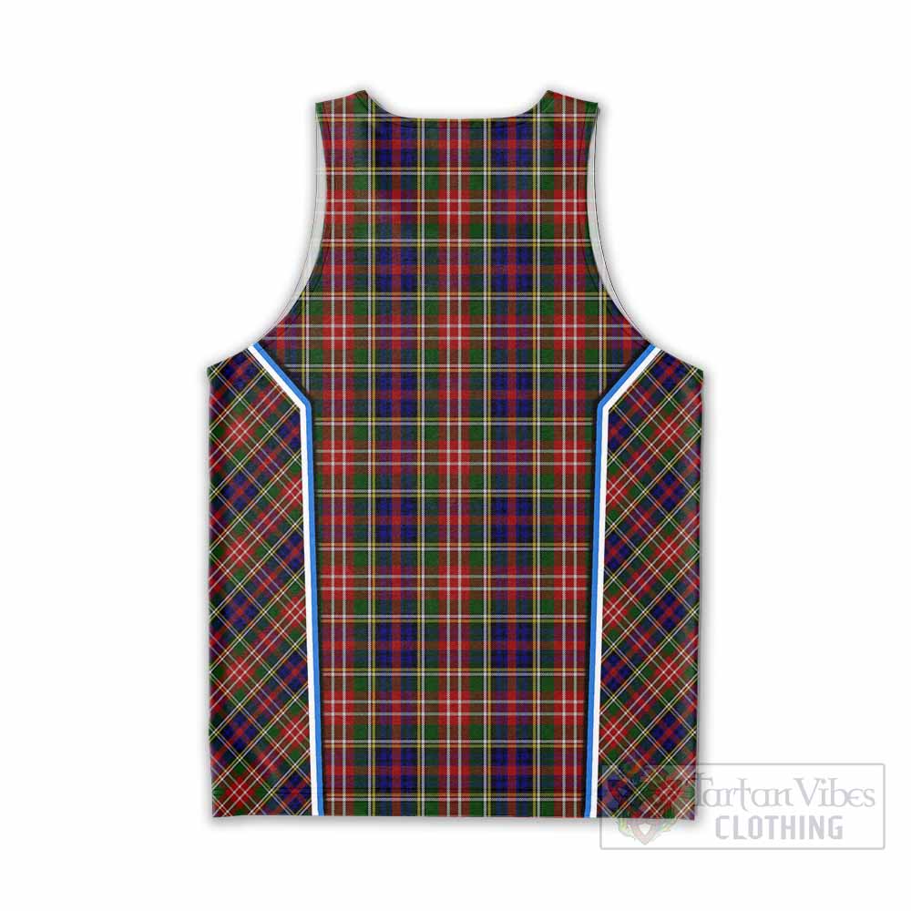 Christie Tartan Crest Men Tank Top Scotland Coat of Arm Flag Style - Tartan Vibes Clothing