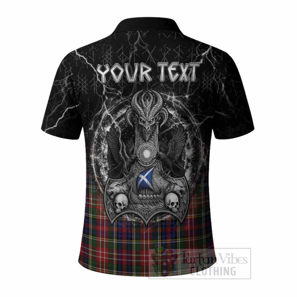 Christie Tartan Crest Polo Shirt Celtic Odin's Raven Legacy