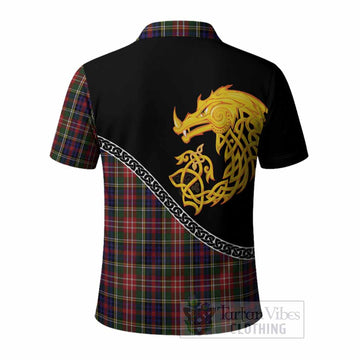 Christie Tartan Crest Polo Shirt Legendary Dragon Knot Half Style