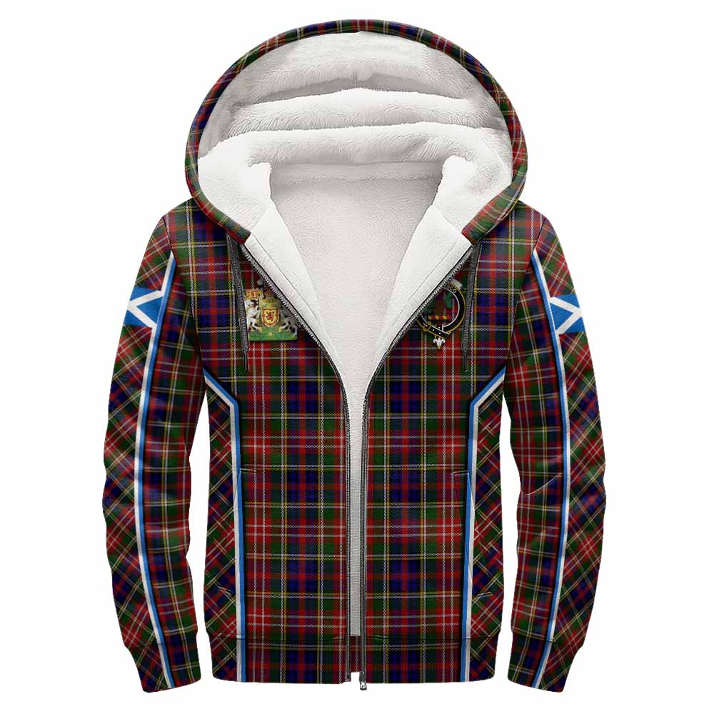 Christie Tartan Crest Sherpa Hoodie Scotland Coat of Arm Flag Style - Tartan Vibes Clothing