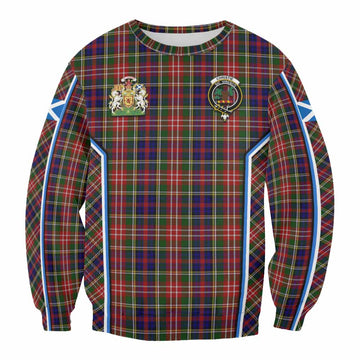 Christie Tartan Crest Sweatshirt Scotland Coat of Arm Flag Style