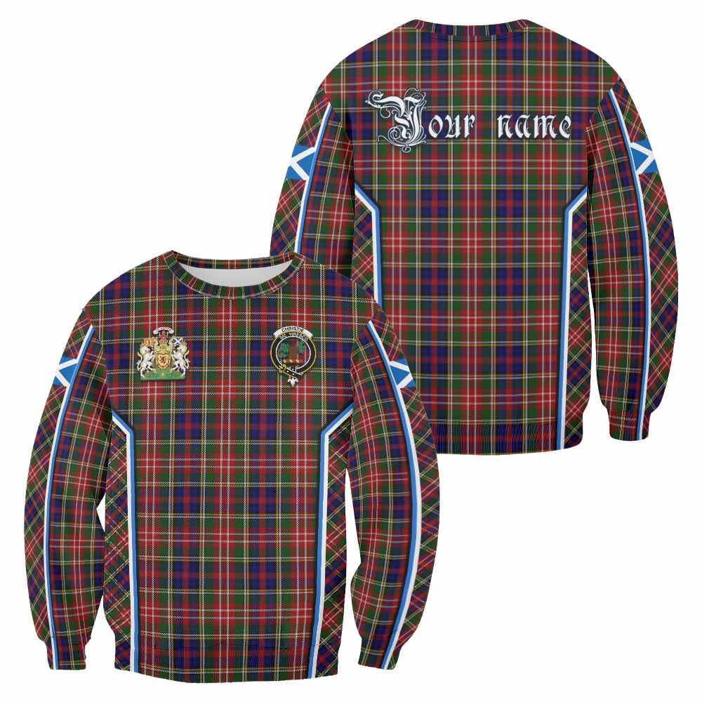Christie Tartan Crest Sweatshirt Scotland Coat of Arm Flag Style - Tartan Vibes Clothing