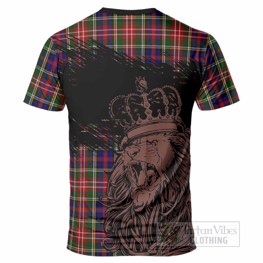 Christie Tartan Crest T-Shirt Crowned Lion Heritage Style