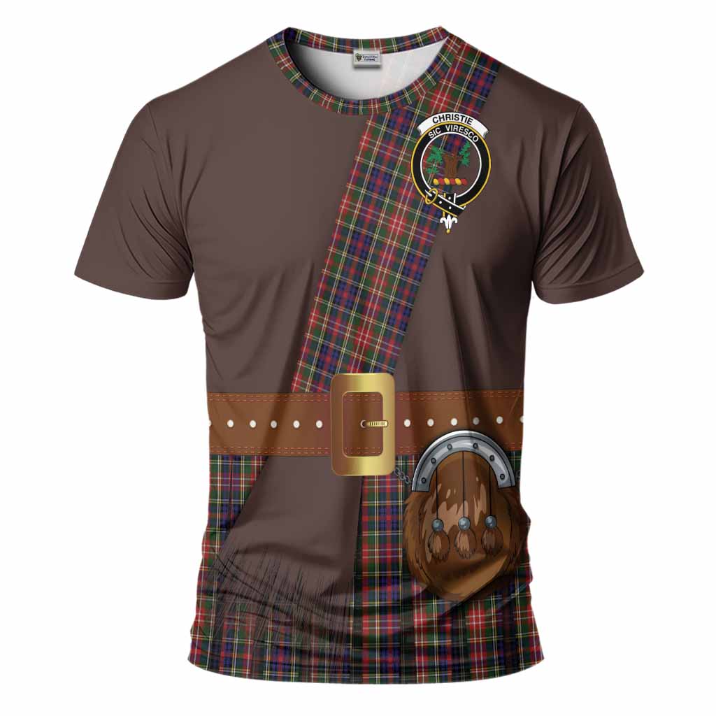 Christie Tartan Crest T-Shirt Kilt Costume Style