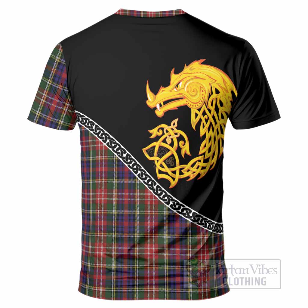 Christie Tartan Crest T-Shirt Legendary Dragon Knot Half Style