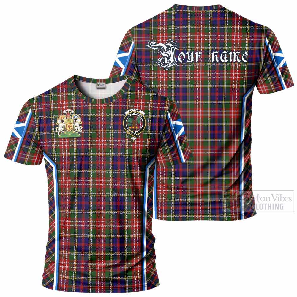Christie Tartan Crest T-shirt Scotland Coat of Arm Flag Style - Tartan Vibes Clothing