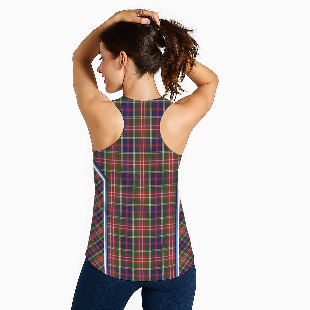 Christie Tartan Crest Women Racerback Tanks Scotland Coat of Arm Flag Style - Tartan Vibes Clothing