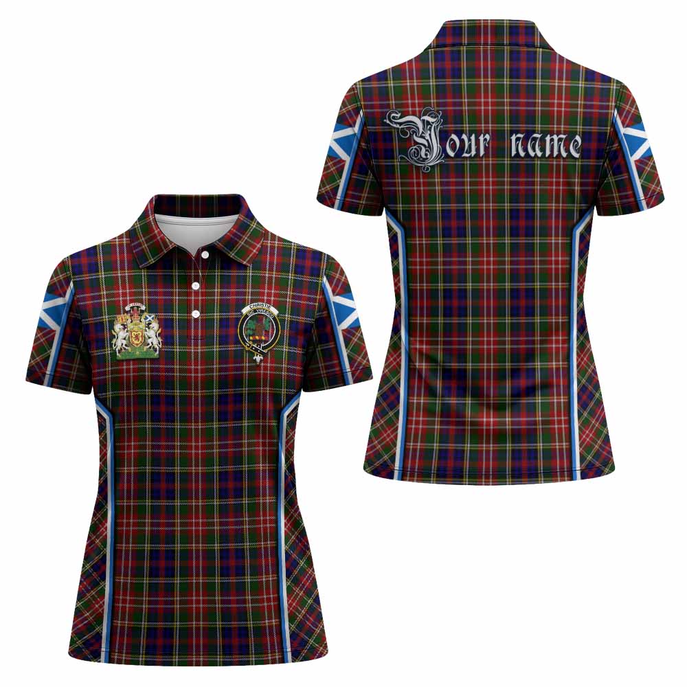 Christie Tartan Crest Women's Polo Shirt Scotland Coat of Arm Flag Style - Tartan Vibes Clothing