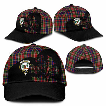 Christie Tartan Family Crest Classic Cap Scotland Thistle Floral Flag Style