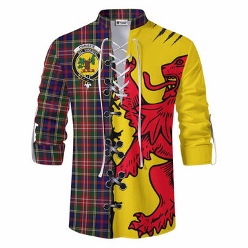 Christie Tartan Family Crest Ghillie Kilt Shirt Lion Rampant Honor