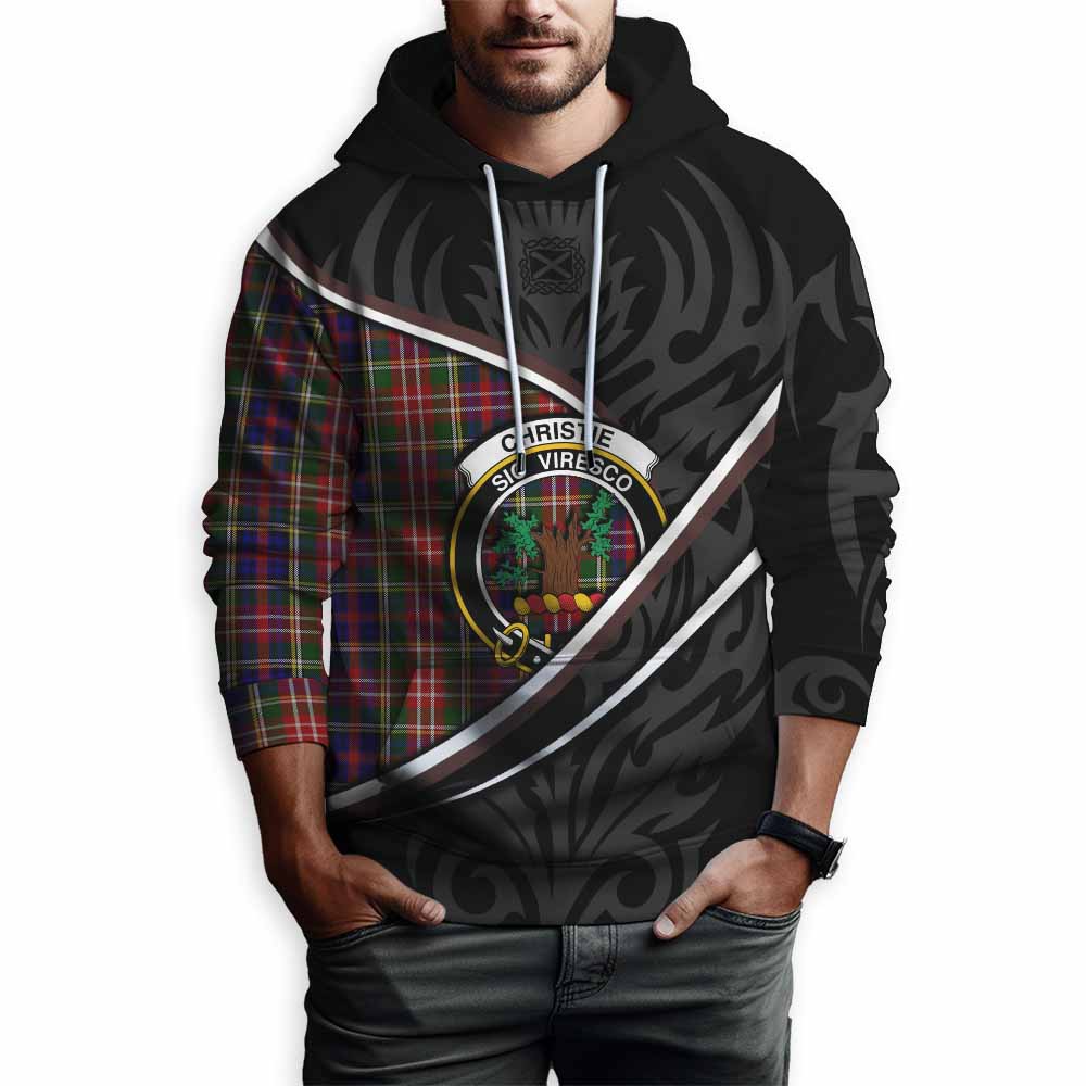 Christie Tartan Family Crest Hoodie Celtic Scottish Thistle Floral - Tartan Vibes Clothing