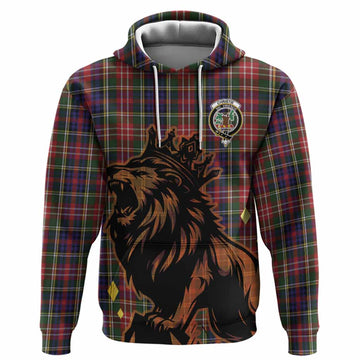 Christie Tartan Family Crest Hoodie Crowned Lion Roaring