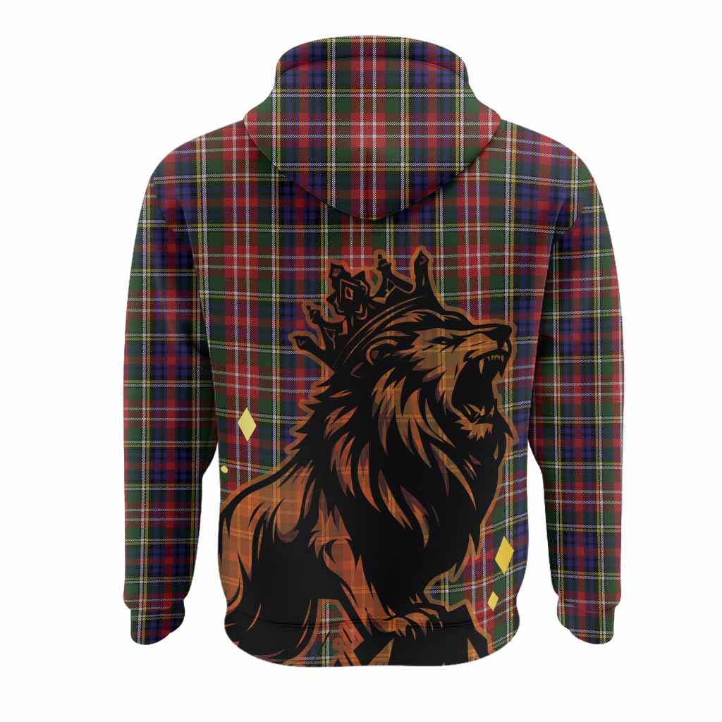 Christie Tartan Family Crest Hoodie Crowned Lion Roaring