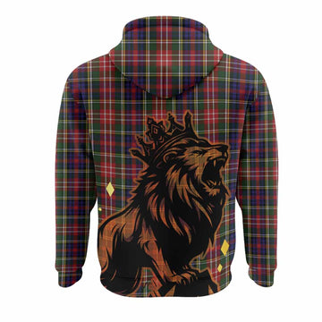 Christie Tartan Family Crest Hoodie Crowned Lion Roaring