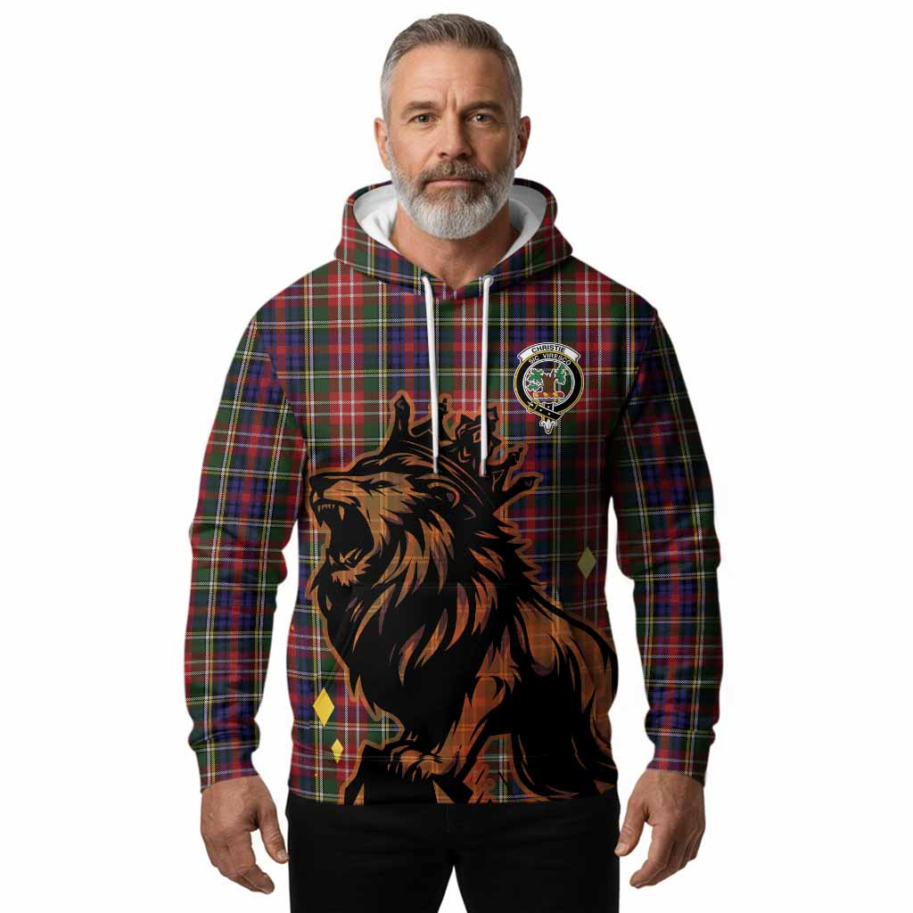 Christie Tartan Family Crest Hoodie Crowned Lion Roaring