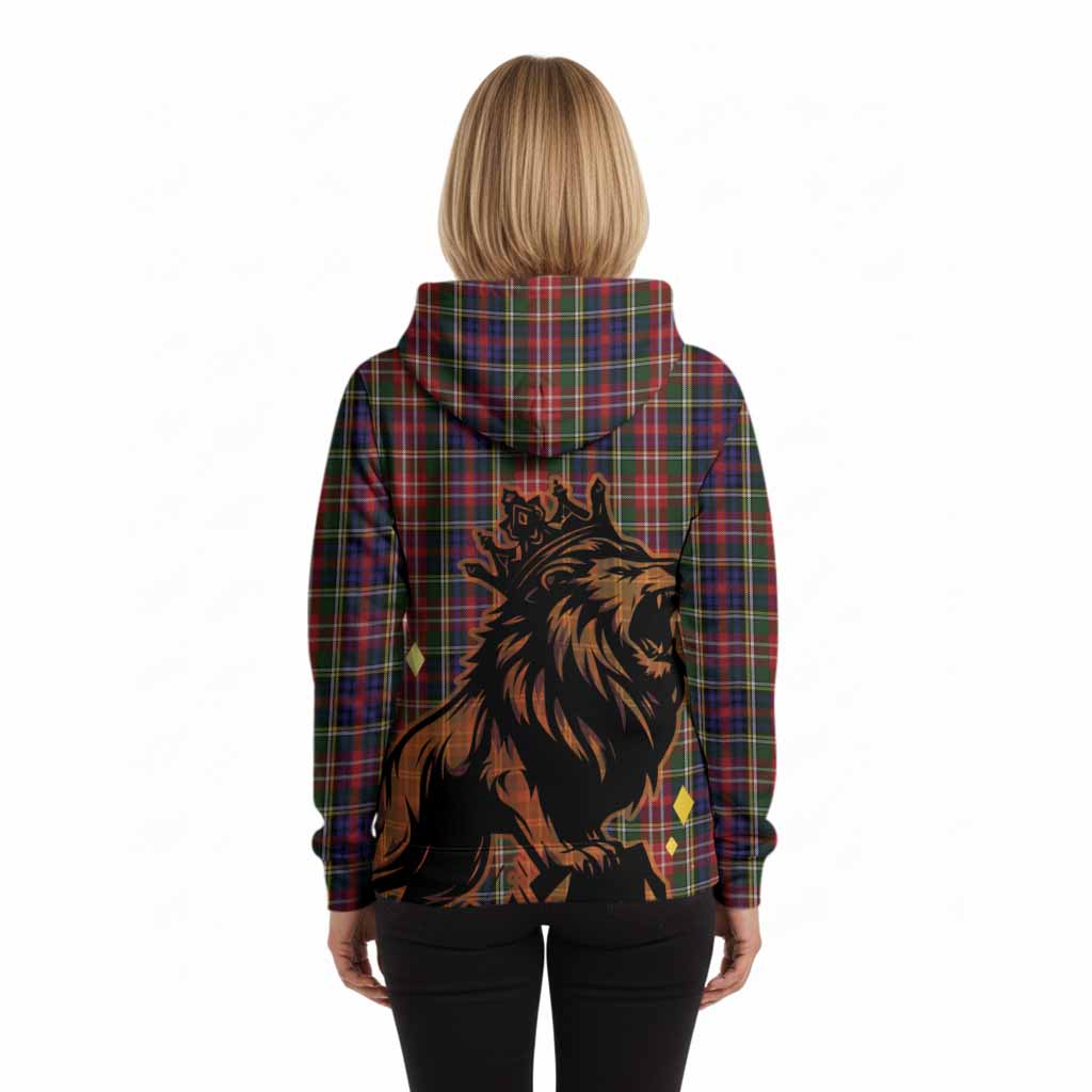 Christie Tartan Family Crest Hoodie Crowned Lion Roaring
