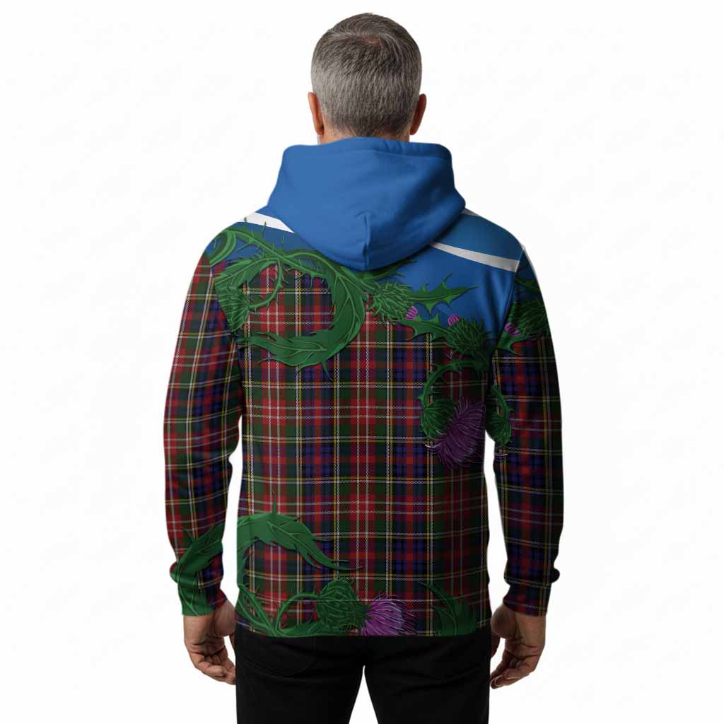 Christie Tartan Family Crest Hoodie Thistle in Minimalism
