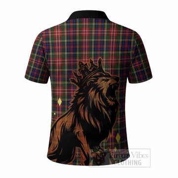 Christie Tartan Family Crest Polo Shirt Crowned Lion Roaring