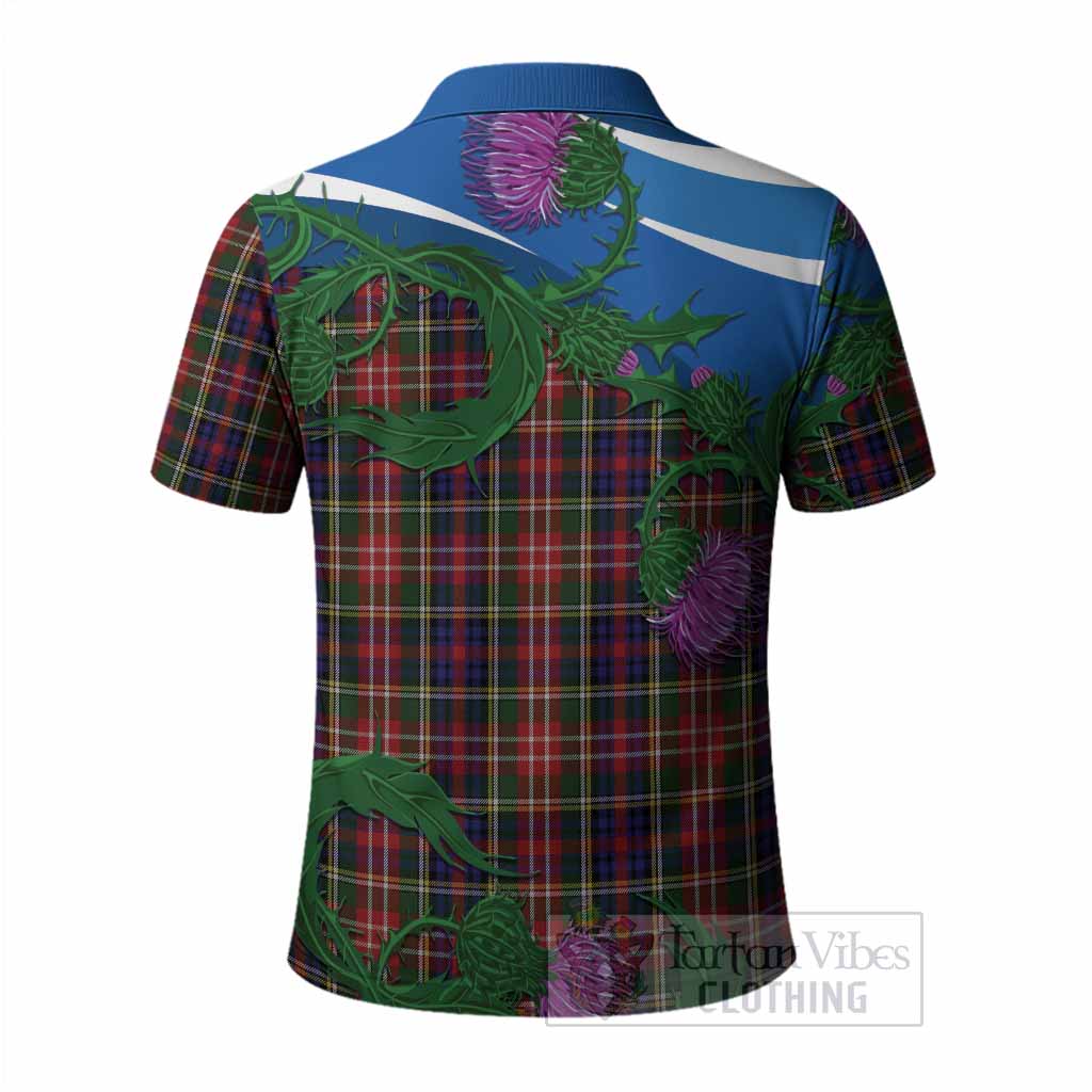 Christie Tartan Family Crest Polo Shirt Thistle in Minimalism