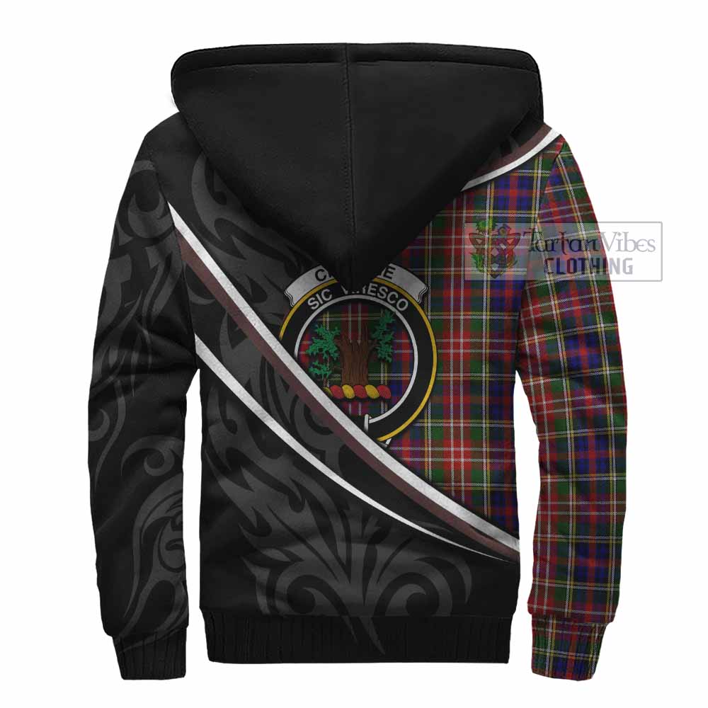 Christie Tartan Family Crest Sherpa Hoodie Celtic Scottish Thistle Floral - Tartan Vibes Clothing