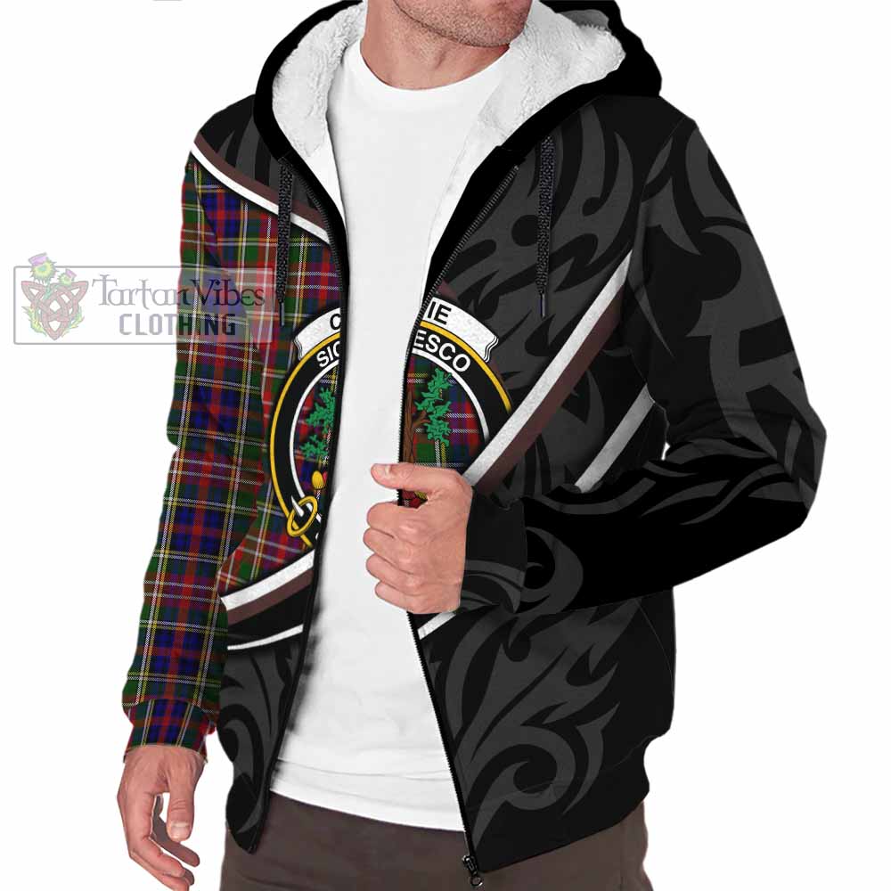 Christie Tartan Family Crest Sherpa Hoodie Celtic Scottish Thistle Floral - Tartan Vibes Clothing