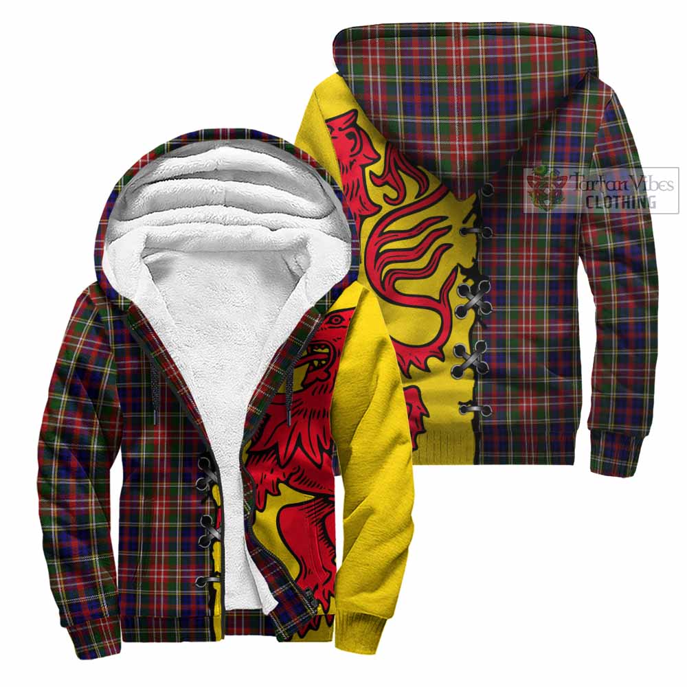 Christie Tartan Family Crest Sherpa Hoodie Lion Rampant Honor - Tartan Vibes Clothing