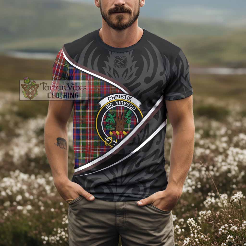 Christie Tartan Family Crest T-shirt Celtic Scottish Thistle Floral - Tartan Vibes Clothing