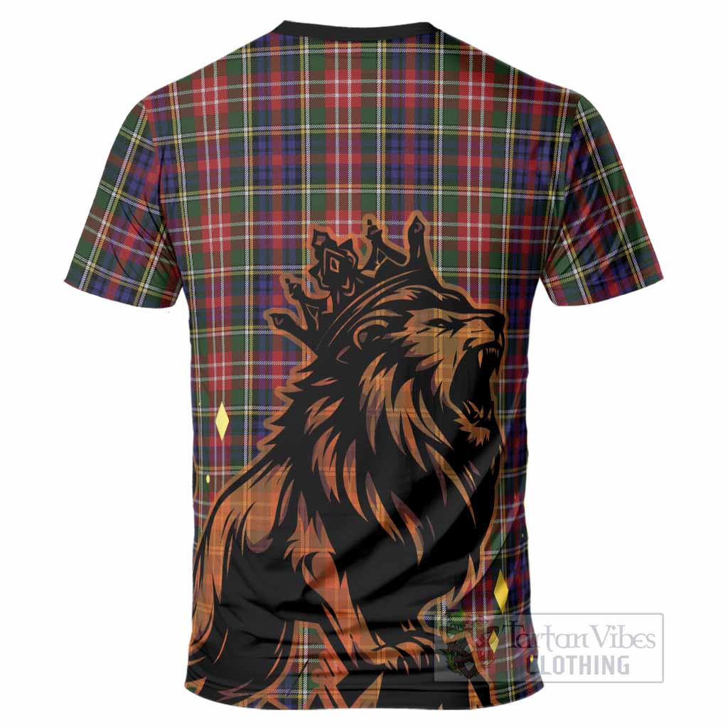 Christie Tartan Family Crest T-Shirt Crowned Lion Roaring