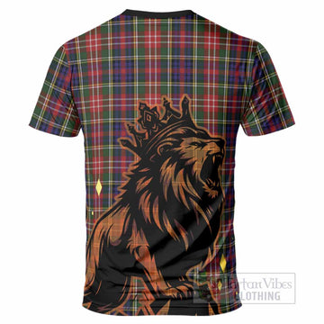 Christie Tartan Family Crest T-Shirt Crowned Lion Roaring