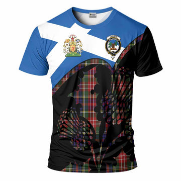 Christie Tartan Family Crest T-Shirt Scotland Thistle Floral Flag Style