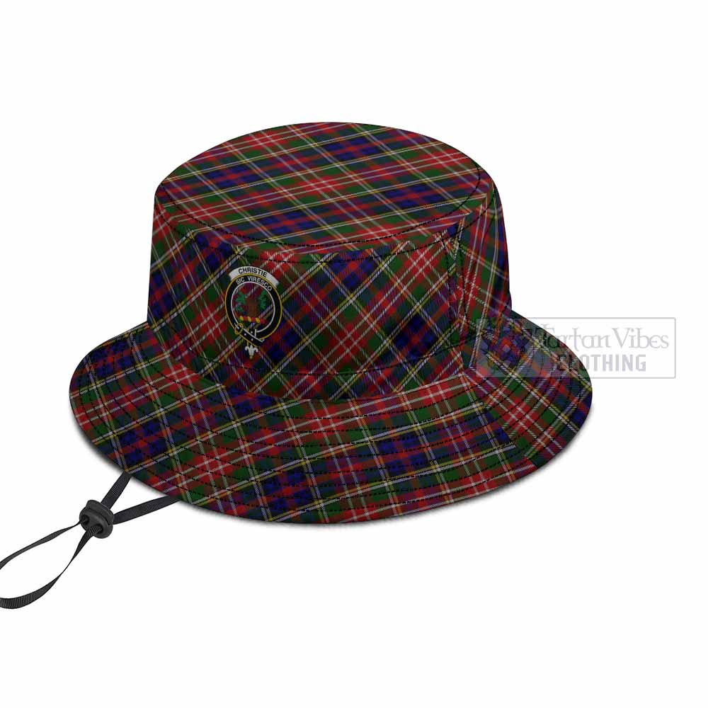 Christie Tartan Fishing Hat with Family Crest