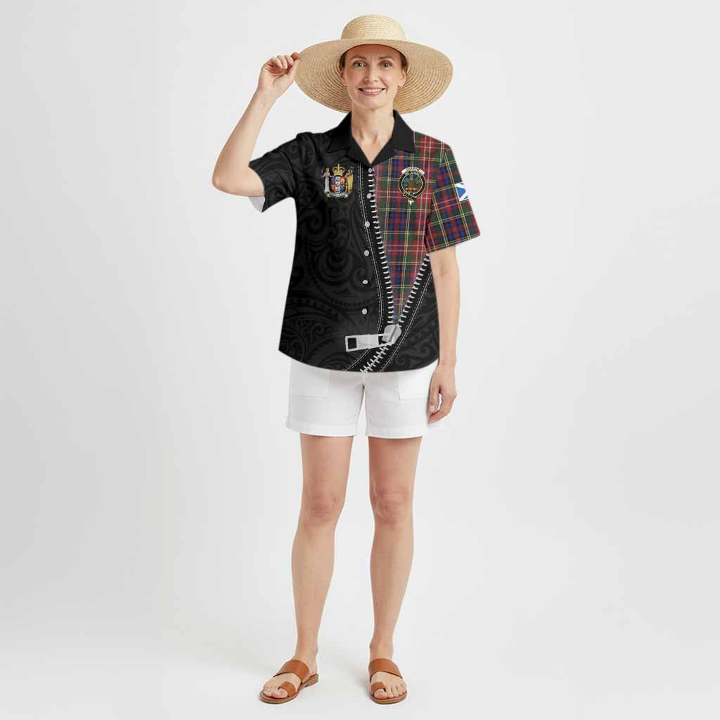 Christie Tartan Hawaiian Shirt New Zealand Pattern Unique Zipper Stylized