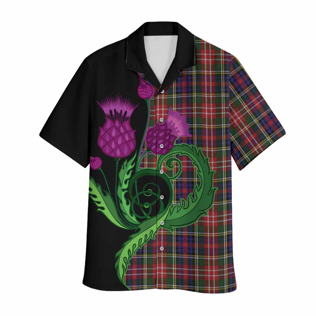 Christie Tartan Hawaiian Shirt Traditional Scottish Thistle