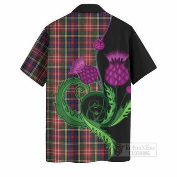Christie Tartan Hawaiian Shirt Traditional Scottish Thistle
